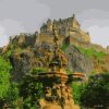 Edinburgh Castle Mountain Landscape Paint By Numbers