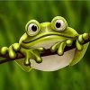 Green Frog Animals Paint By Numbers