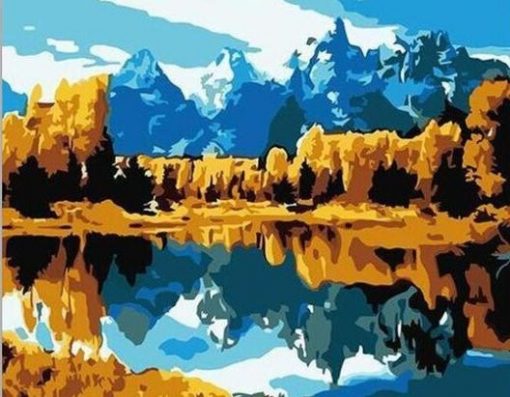 Grand Teton National Park paint by numbers