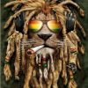 Jamaican Lion paint by numbers