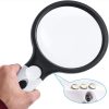 hand held magnifying glass with light