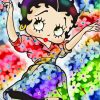 Betty Boop Cartoon Paint By Numbers