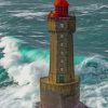 Phare De La Jument Lighthouse France paint by numbers