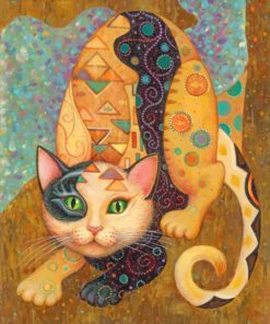 gustav klimt cat paint by number