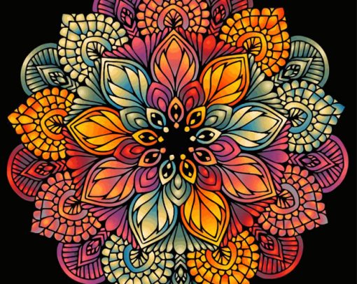 Mandala Art paint by number