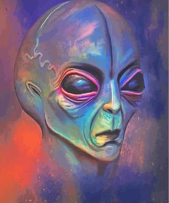 Alien Art paint by numbers