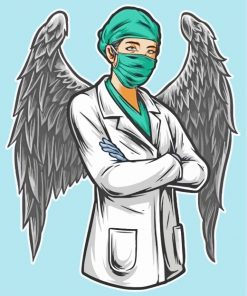 Angel Nurse paint by numbers