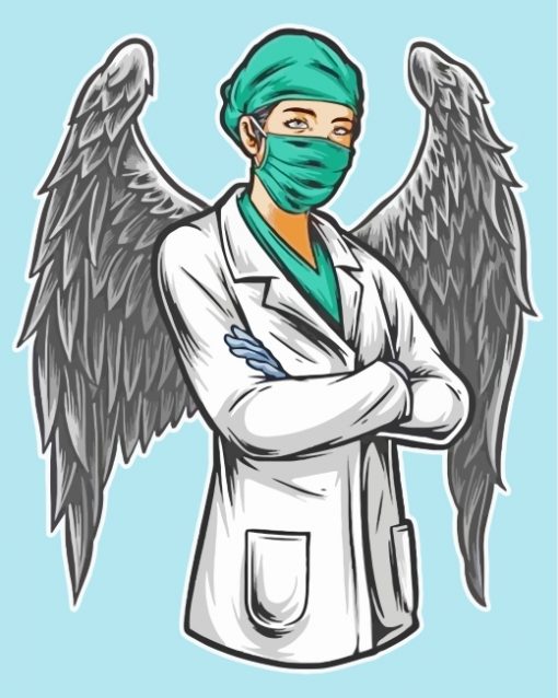 Angel Nurse paint by numbers