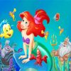 Ariel Princess Under Sea paint by numbers