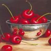 Cherries In Bowl Art paint by numbers