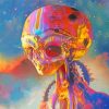 Colorful Alien paint by numbers