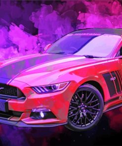 Ford Mustang GT Car paint by numbers