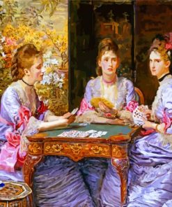 Hearts Are Trumps Millais paint by numbers