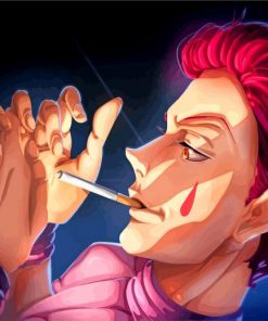 Hisoka Morow Smoking paint by numbers