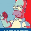 Homer Simpson Illustration paint by numbers