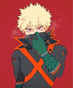 Katsuki Bakugo My Her Academia Anime paint by numbers