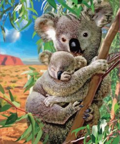 Koala And Baby paint by numbers