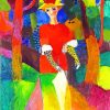 Lady In A Park By MackeLady In A Park By Macke paint by numbers