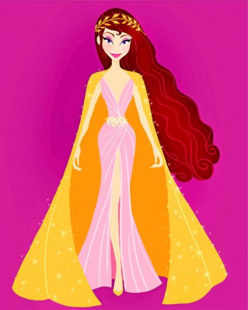 Disney Princess Megara paint by numbers