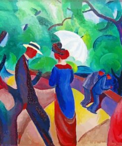 Promenade By Macke paint by numbers