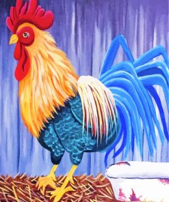 Rooster Bird paint by numbers