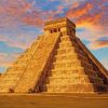 Sunset Chichen Itza Mexico Paint by numbers