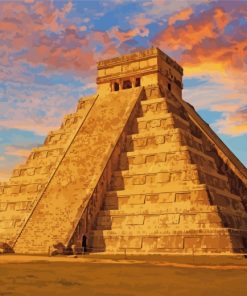 Sunset Chichen Itza Mexico Paint by numbers