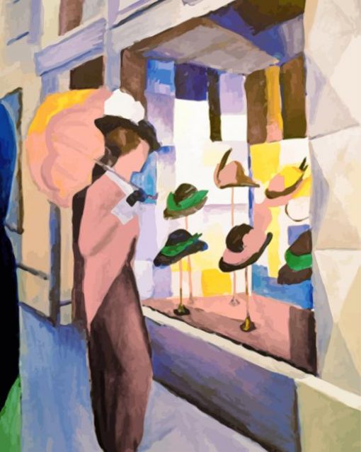 The Hat Shop Macke paint by numbers