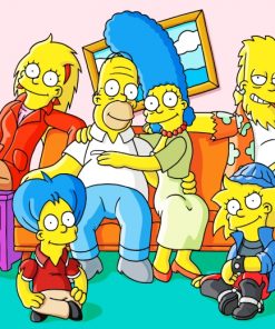 The Simpsons Family Animation paint by numbers