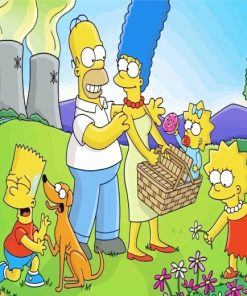 The Simpsons In Picnic Paint by numbers