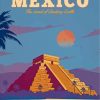 Travel Poster Mexico paint by numbers