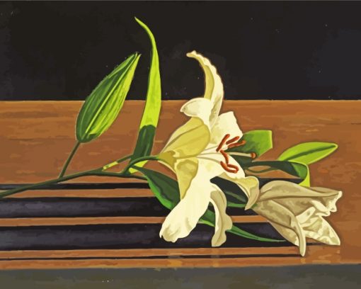 White Lilies paint by numbers