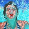 Woman Underwater paint by numbers