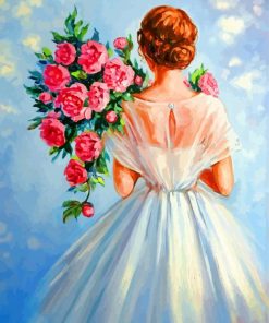 Bride And Flowers paint by numbers