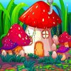 Fantastic Mushroom paint by numbers