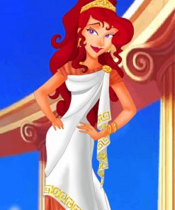 Greek Princess Megara paint by numbers