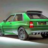 Green Lancia Car ppaint by numbers