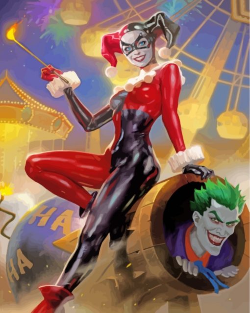 Harley Quinn Joker paint by numbers