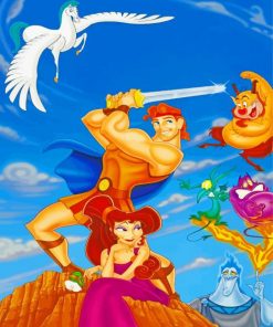 Hercules And Megara Couple paint by numbers