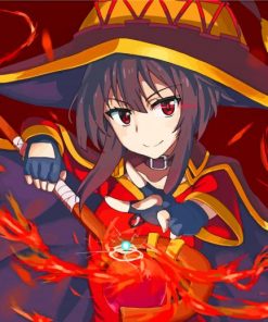 Megumin Anime ppaint by numbers