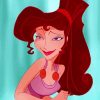 Princess Megara paint by numbers