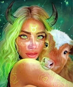 Taurus Lady paint by numbers