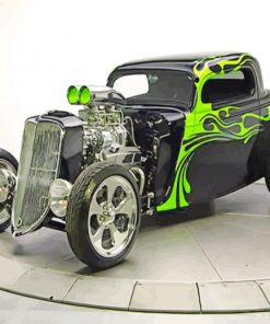 1934 Ford Hot Rod paint by numbers