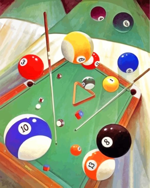 8 Ball Pool paint by numbers