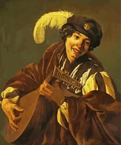 A Boy Playing The Lute paint by numbers