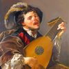 Man Playing A Lute Hendrick ter Brugghen paint by numbers