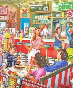 American Diner paint by numbers