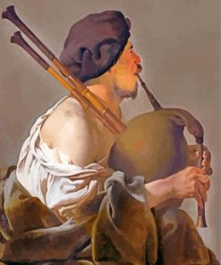 Bagpipe Player Hendrick Ter Brugghen