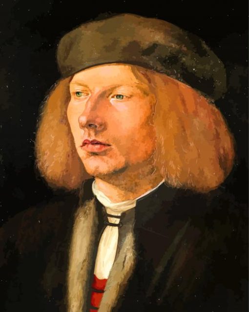 Burkhard Of Speyer By Durer paint by number