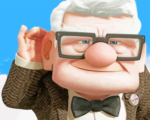 Carl Fredricksen Up paint by number